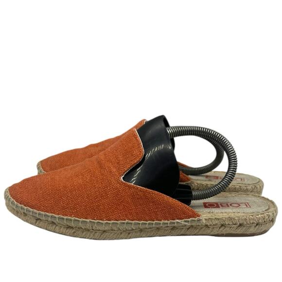 Lobo Flats Women Size 8.5 Linen Mules Shoes EU39 - Picture 4 of 7